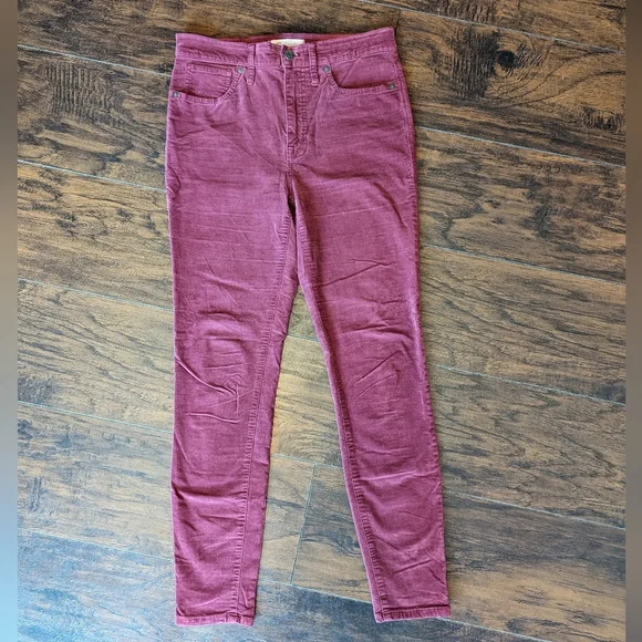 Madewell 10" High-Rise Skinny Jeans: Stretch Velvet Edition - Picture 4 of 10